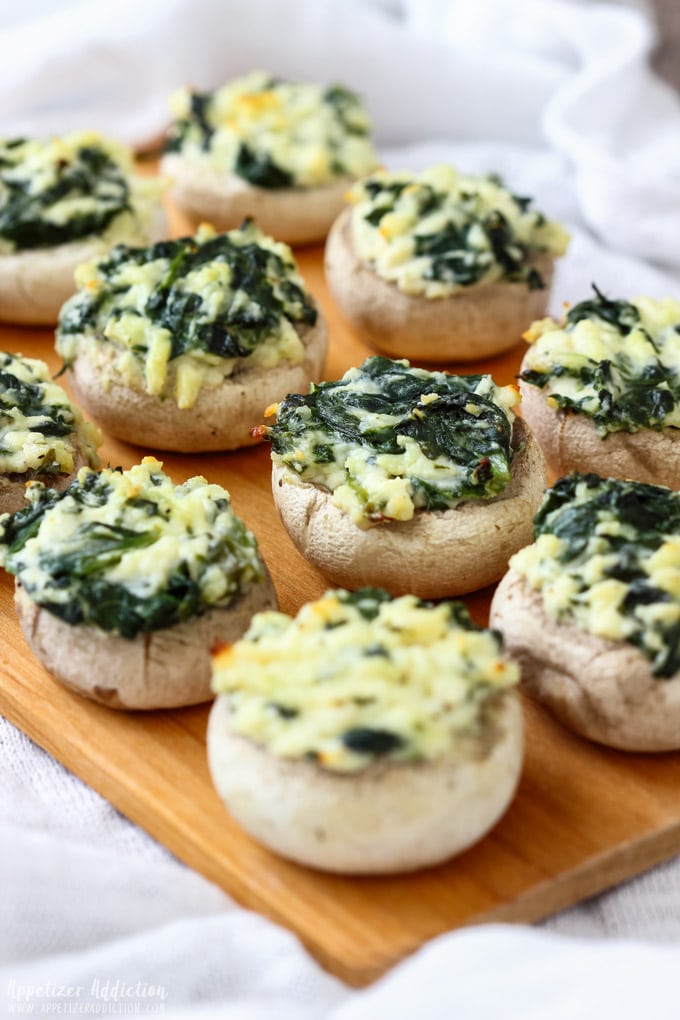 Spinach and Feta Stuffed Mushrooms