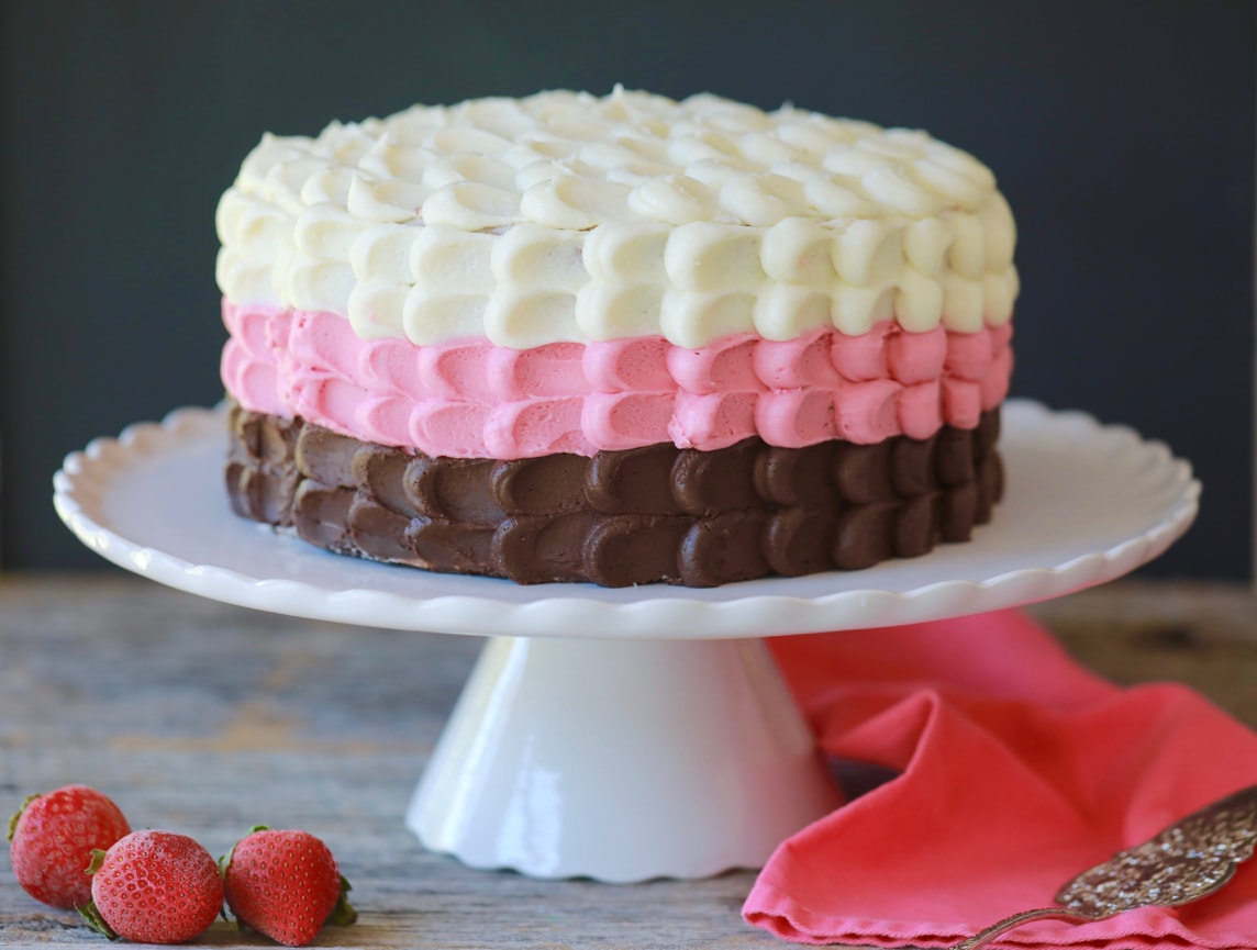 Neapolitan Tres Leches Cake Recipe