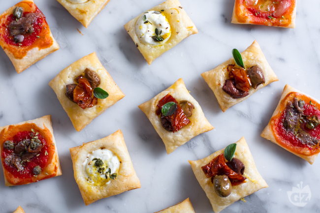 4. Mini Puff Pastry Pizzas