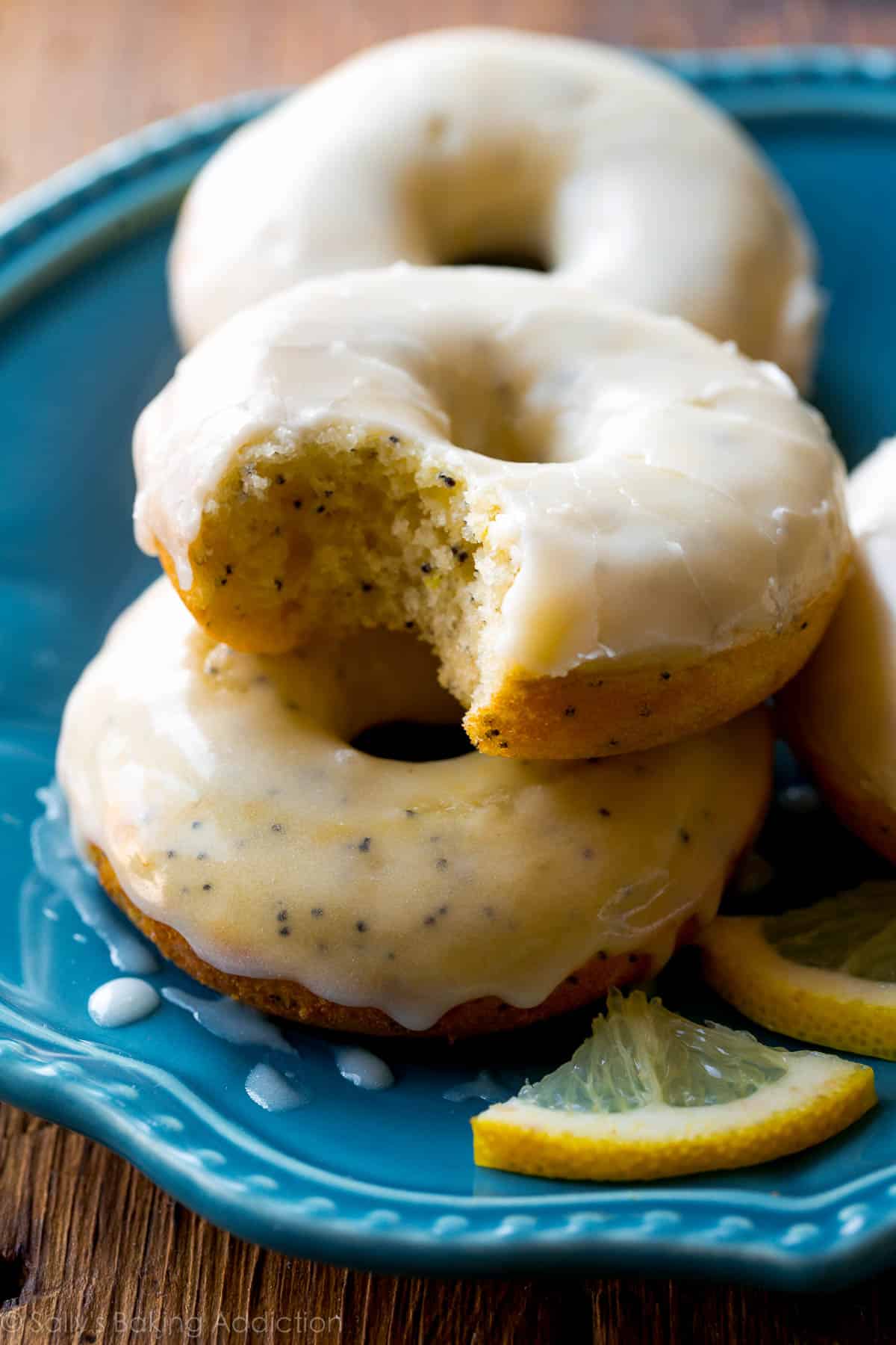 Lemon Poppy Seed Cake Donuts