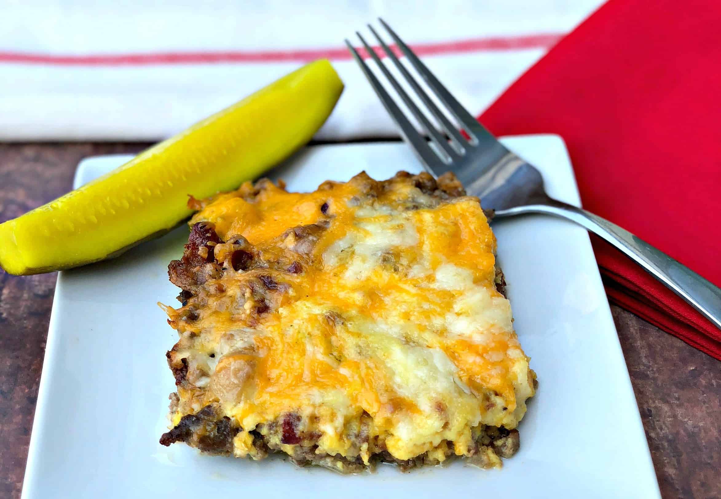 Keto Bacon Cheeseburger Casserole