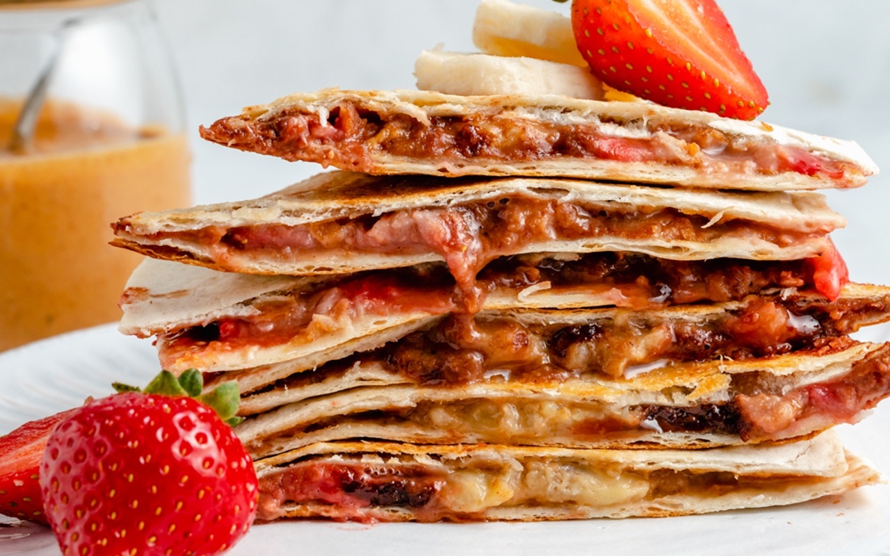 Peanut Butter Banana Quesadillas