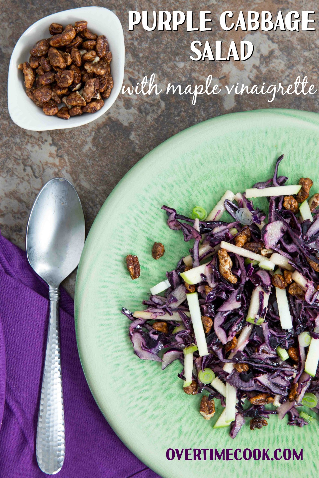 Cabbage and Apple Salad with Maple Vinaigrette