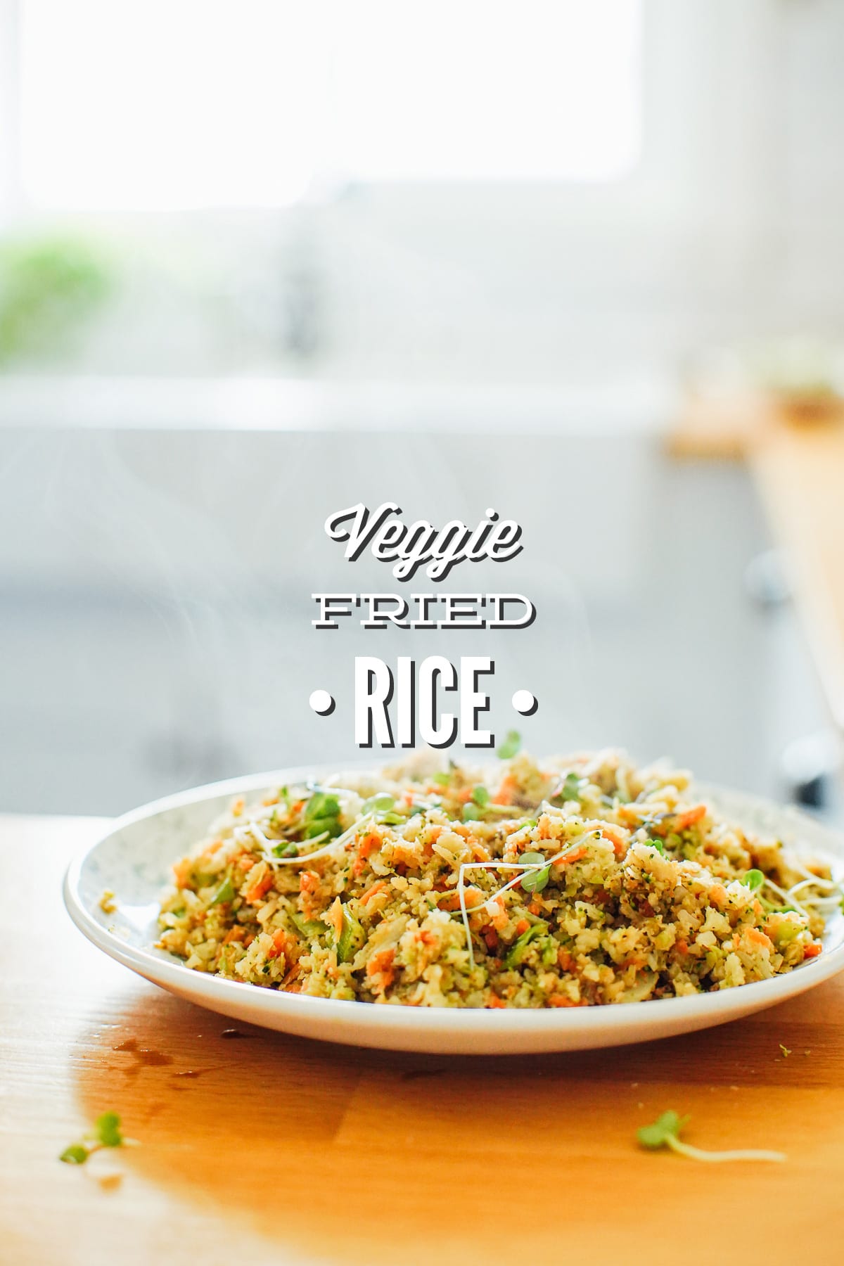 Broccoli and Cauliflower Veggie Fried Rice
