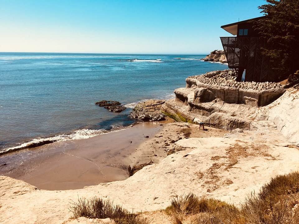 Surfing at Pleasure Point