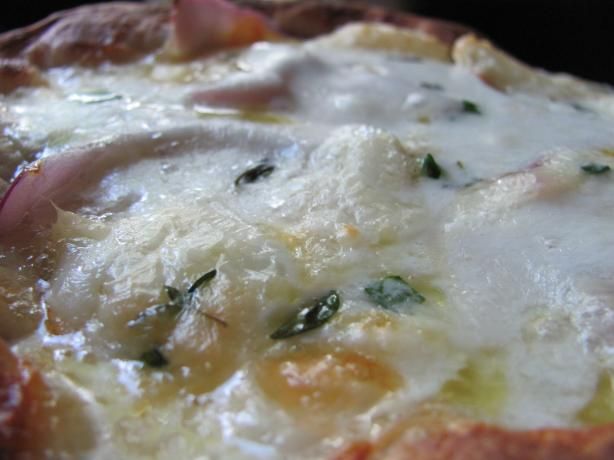 Pizza Quattro Formaggi con espinacas