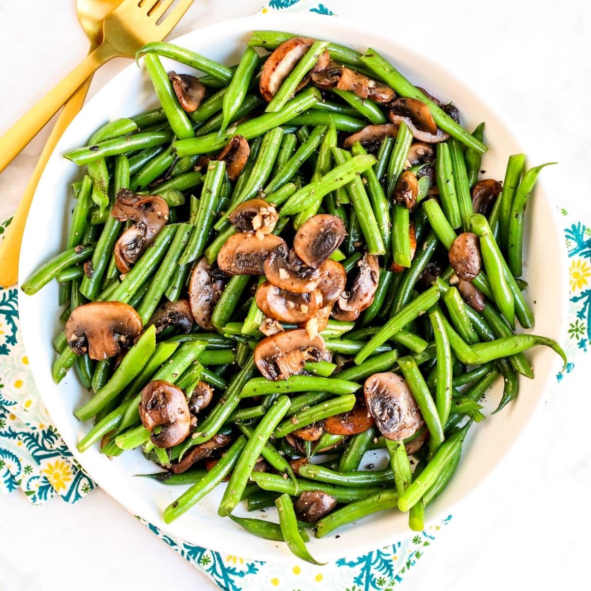 Green Bean and Mushroom Skillet