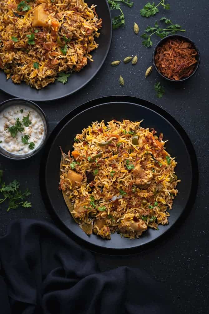 Capsicum Vegetable Biryani