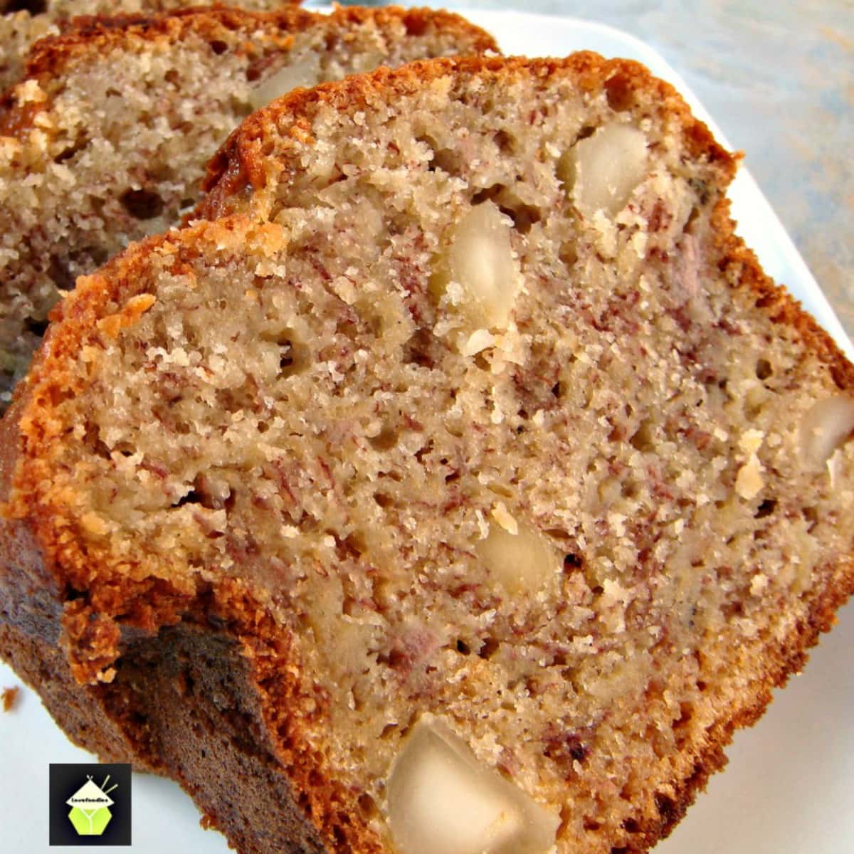 Blueberry Caramel Banana Cake