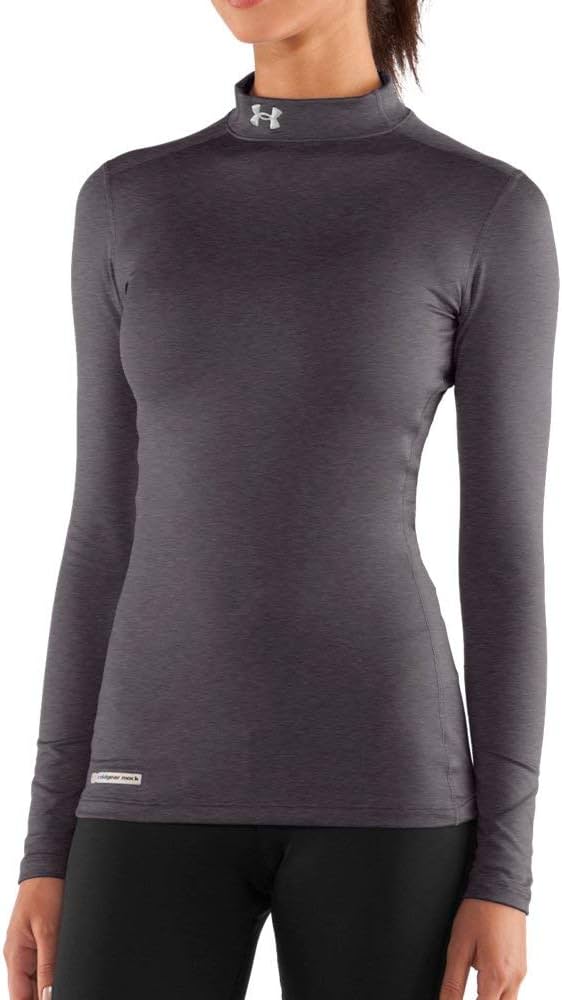 Under Armour Women's ColdGear Authentic Mock Neck Compression Shirt