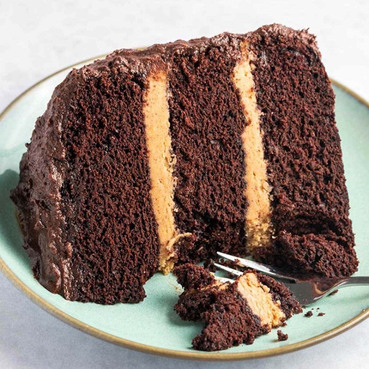 Low-Calorie Peanut Butter Chocolate Cake