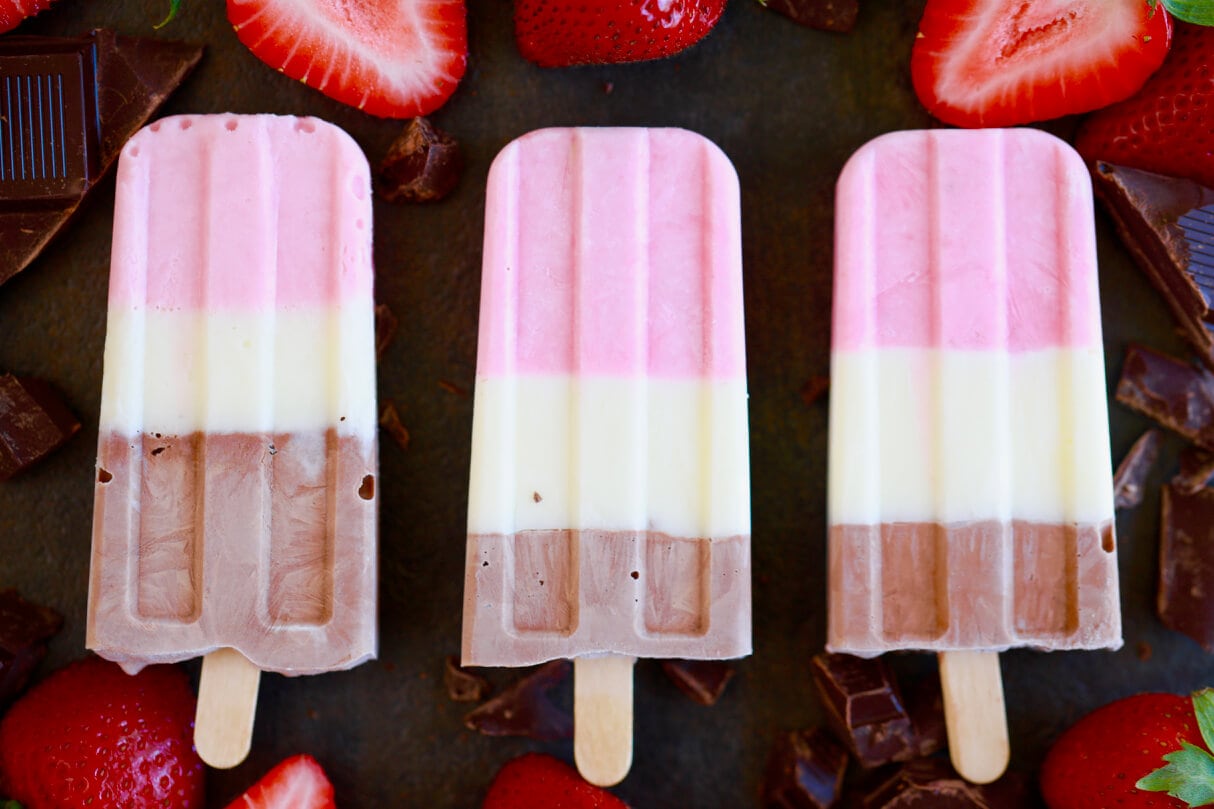 Neapolitan Popsicles