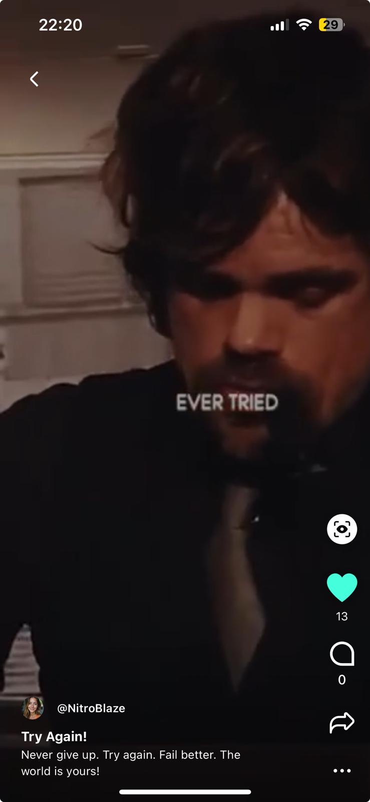 Try again