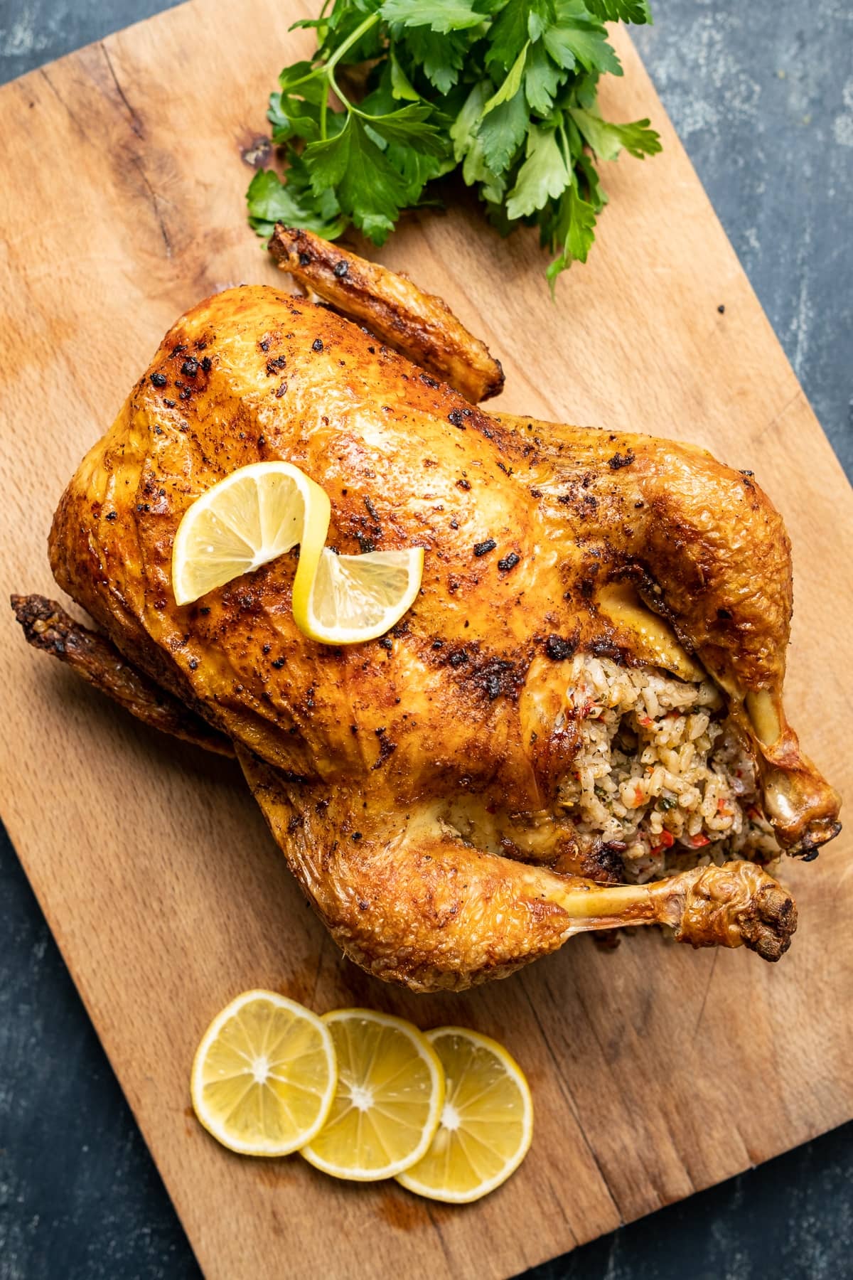 Lemon Rice Stuffed Chicken