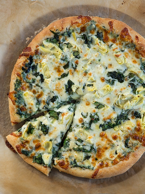 Spinach and Artichoke Pizza