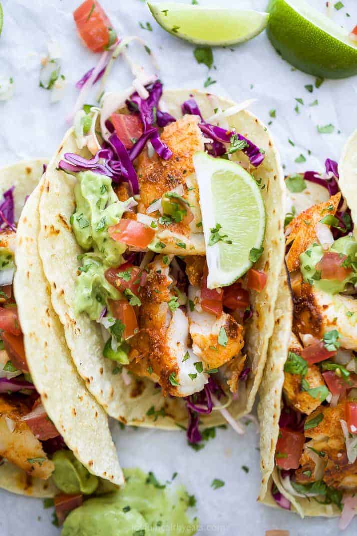 Cod Tacos with Avocado Crema