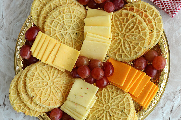 Pizzelle de queso parmesano
