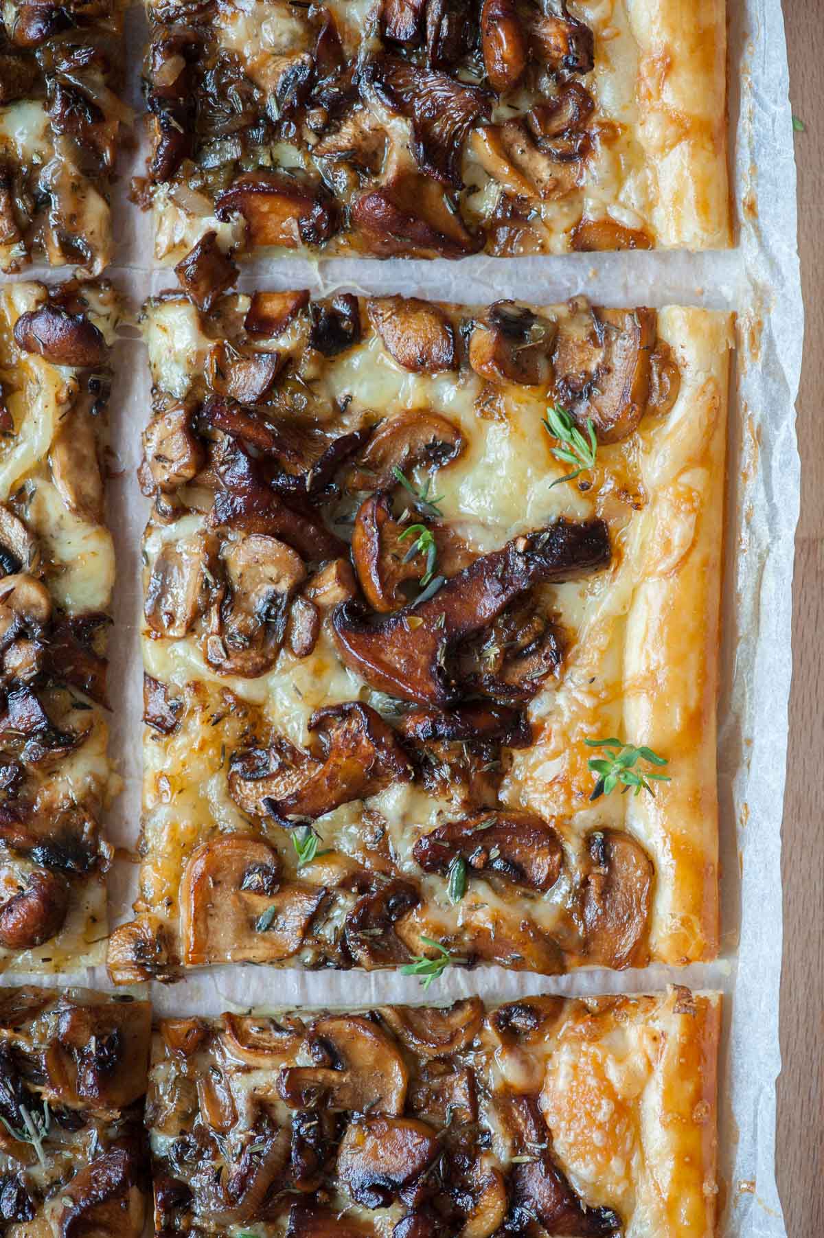 Mushroom and Gruyere Tart