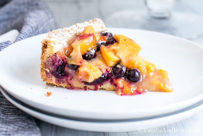Peach Cobbler Tart
