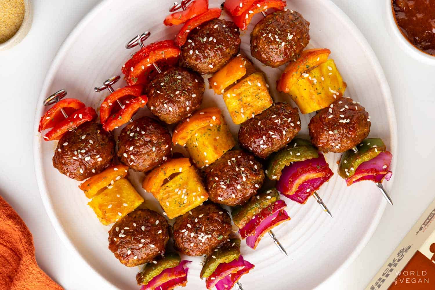 Sweet and Sour Pineapple Skewers