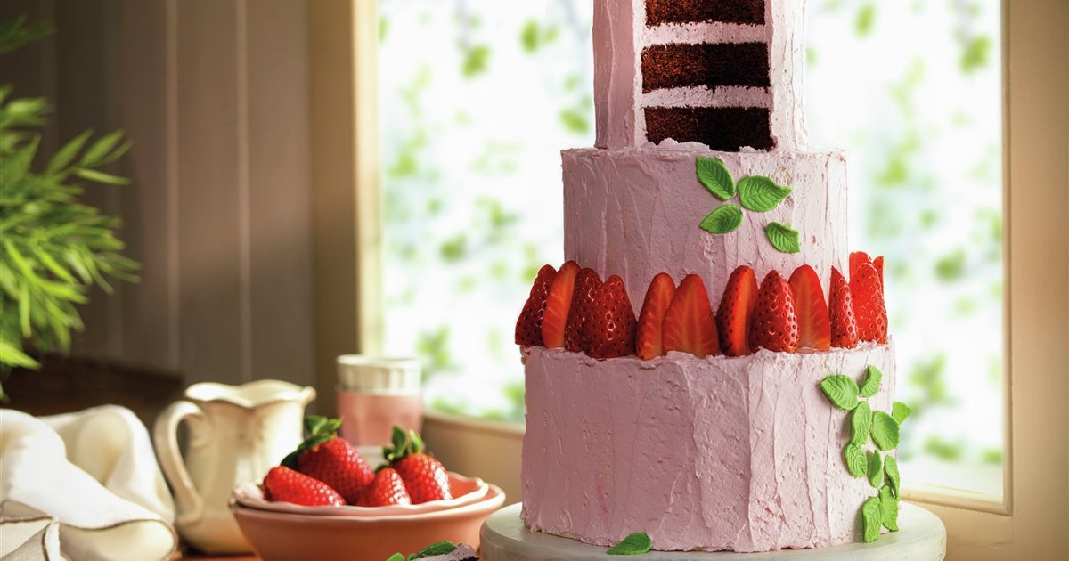 Tarta de la Abuela de fresas y nata