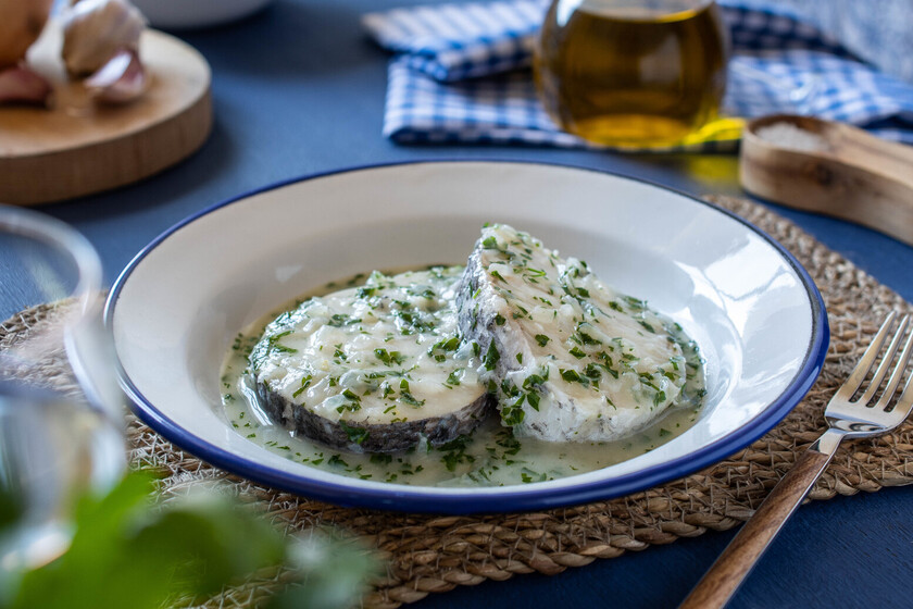 Recetas de Bacalao al pil-pil con gambas y almejas para principiantes