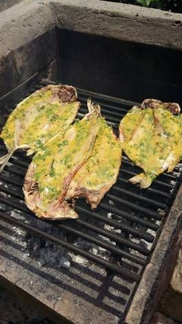 Receta de Pescadilla a la parrilla con salsa de mostaza