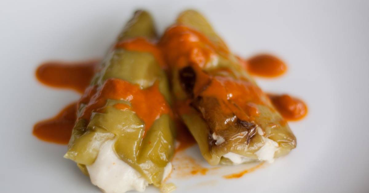 Pimientos de piquillo rellenos de bacalao a la italiana