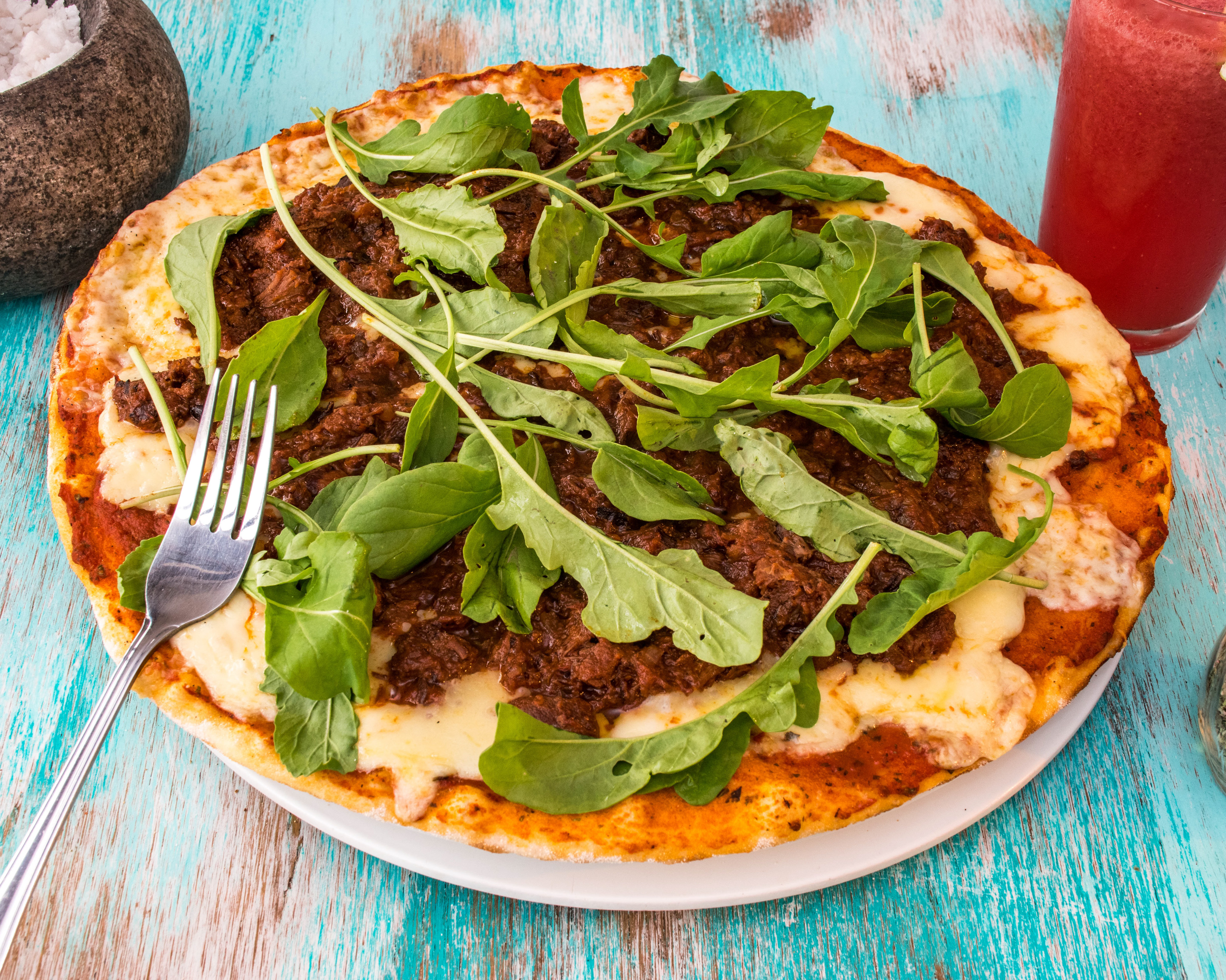 Pizza de Melanzane y Ricotta