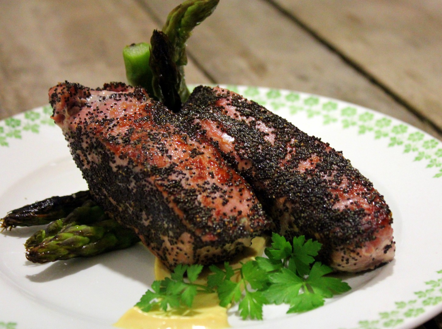 Espárragos a la plancha con alioli
