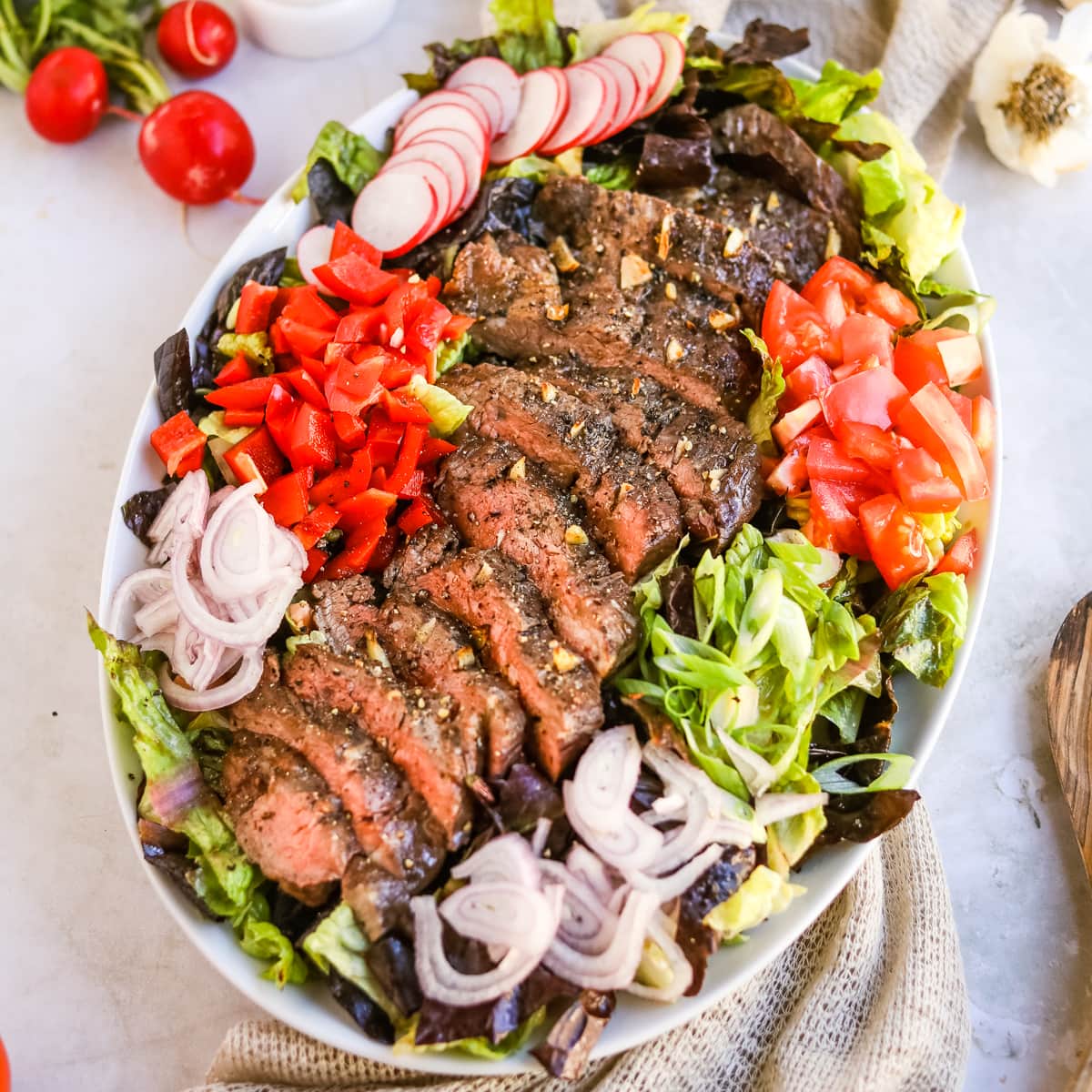 Flank Steak Salad with Balsamic Vinaigrette