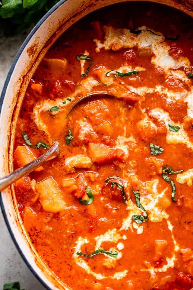 Slow Cooker Chicken and Sweet Potato Stew