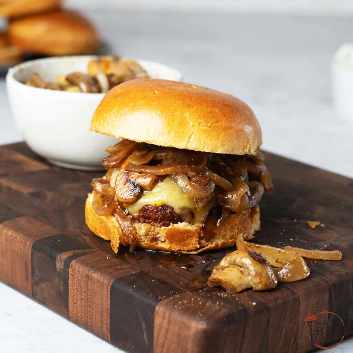 Mushroom Swiss Burger