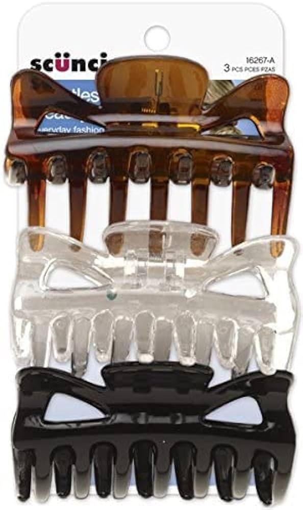 Scunci Effortless Beauty Basic Jaw Hair Clips