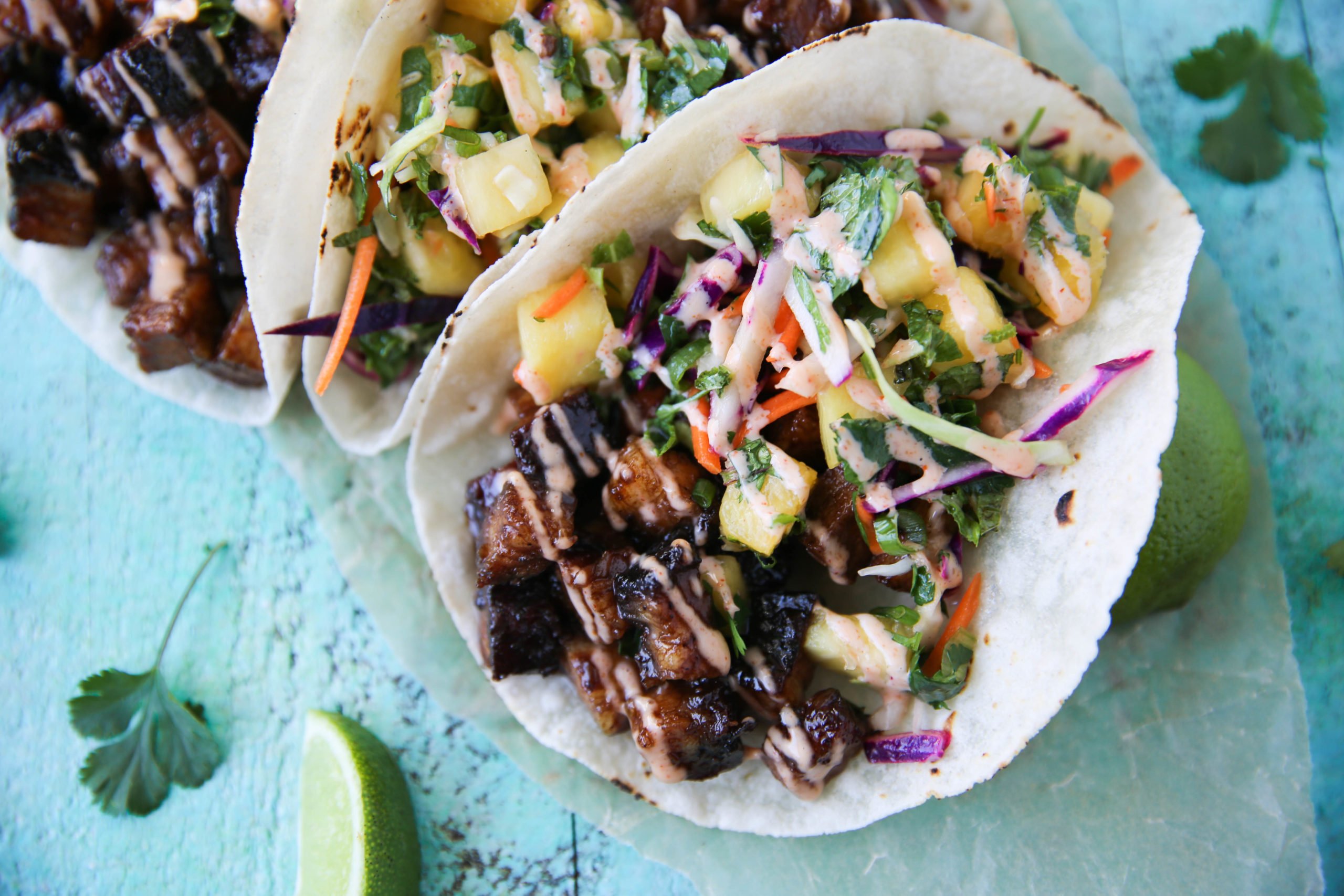 Pork Belly Tacos with Pineapple Salsa
