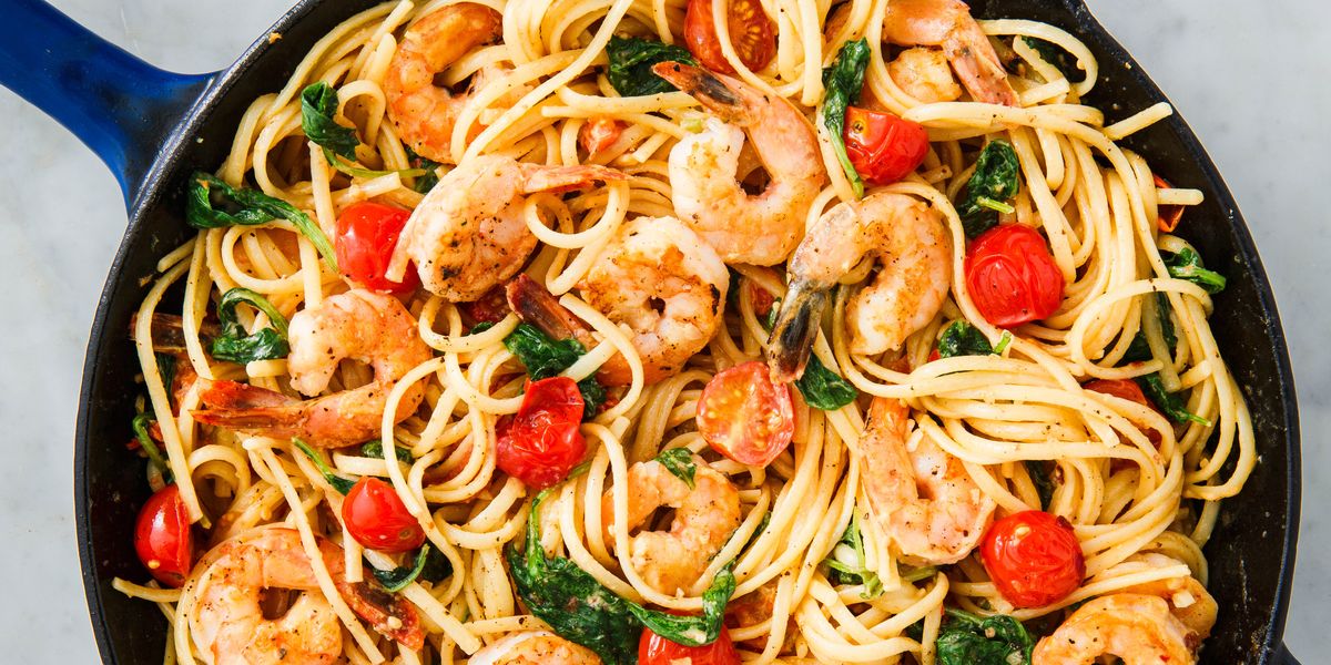 Shrimp and Tomato Linguine