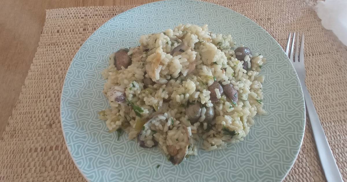 Arroz con almejas a la italiana
