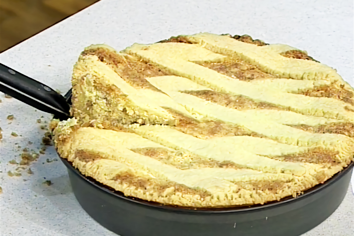 Pastiera Napolitana con arándanos