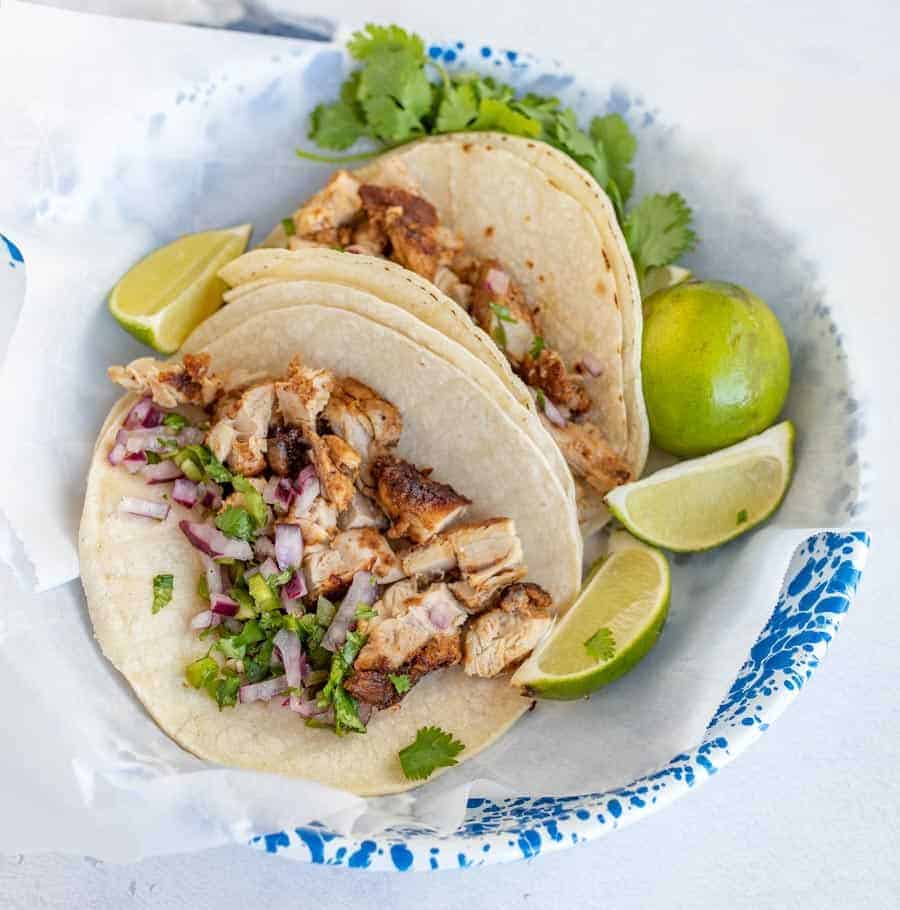 Boneless Chicken Thigh Tacos