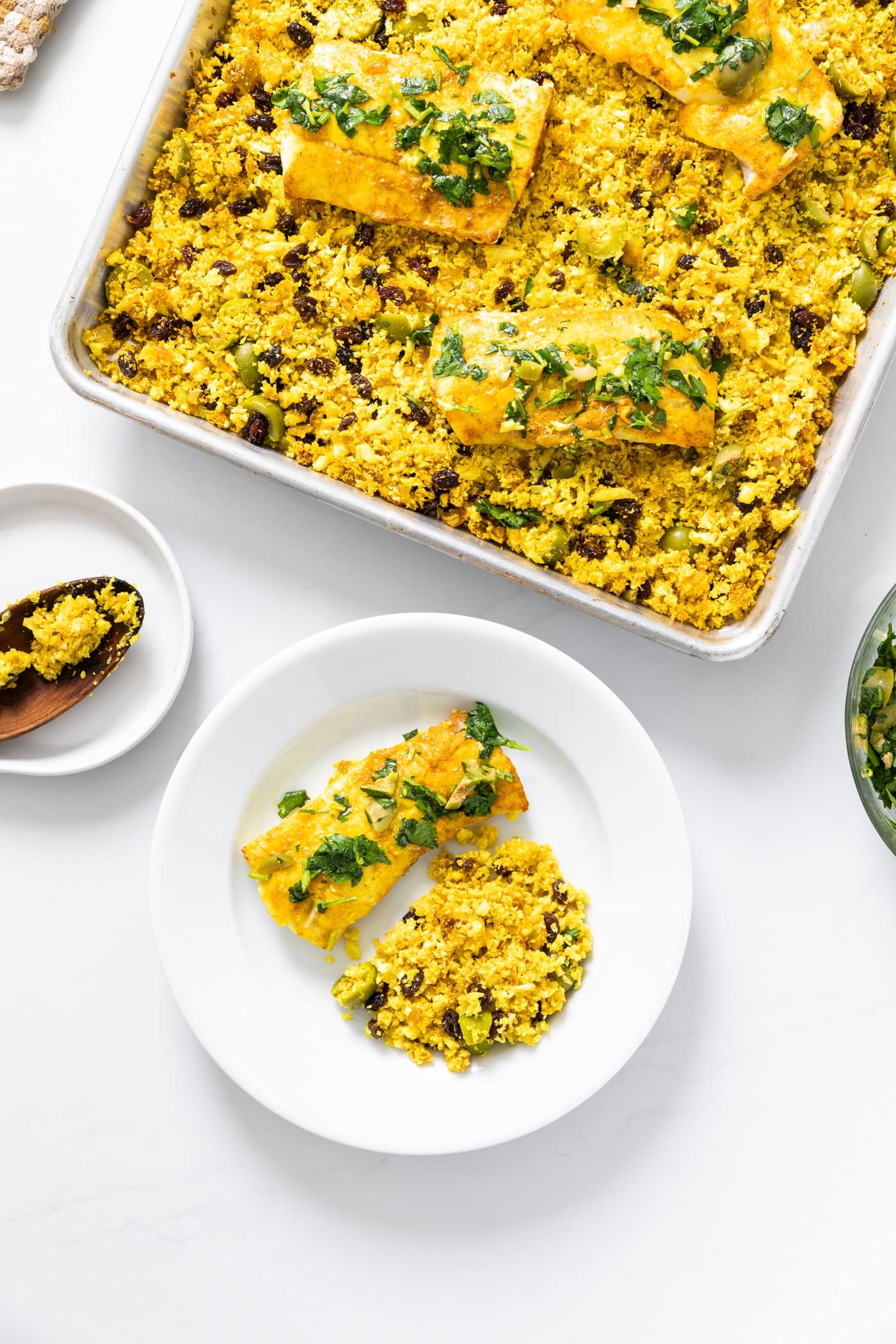 Cod and Cauliflower Fried Rice