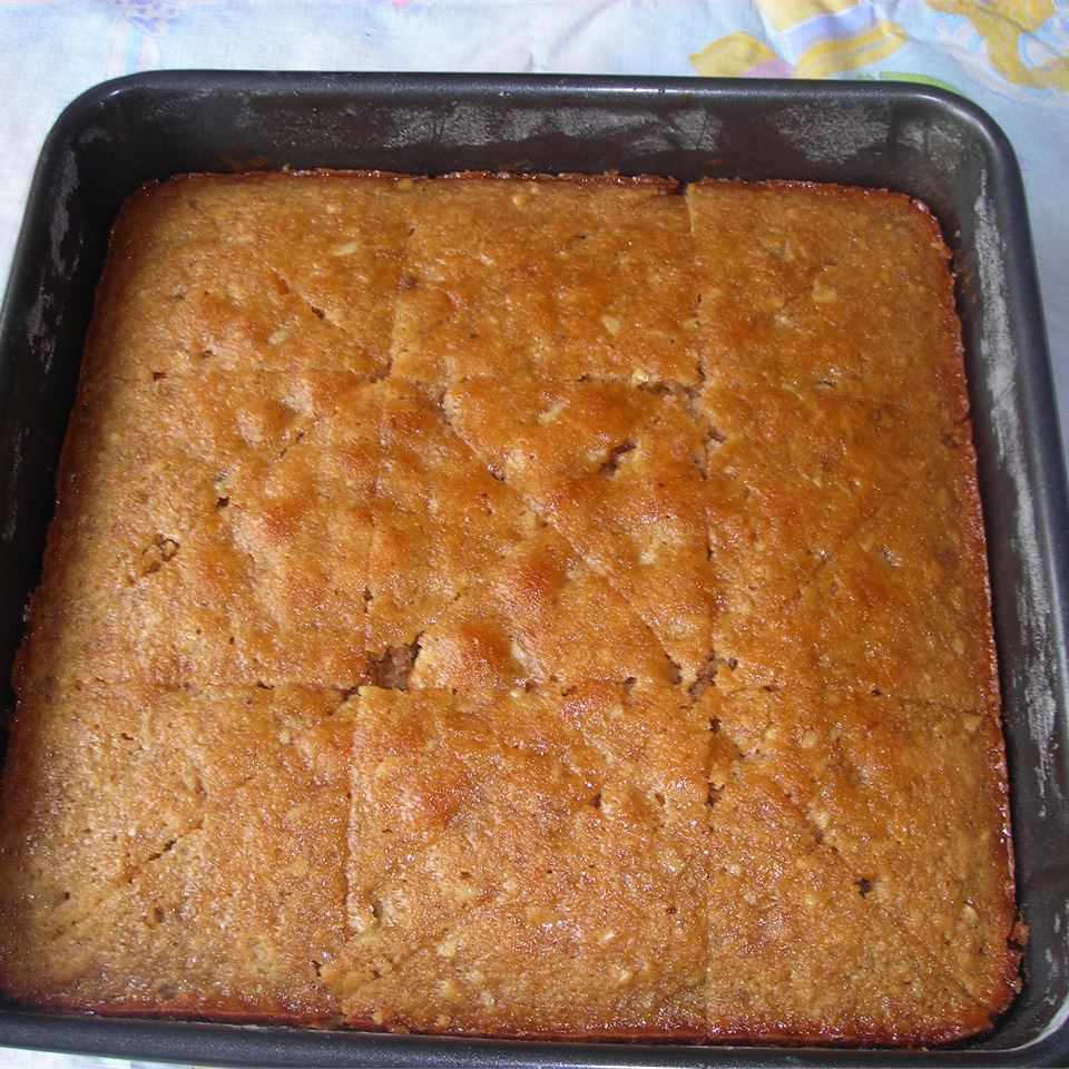 Honey and Walnut Cake Recipe from a Restaurant