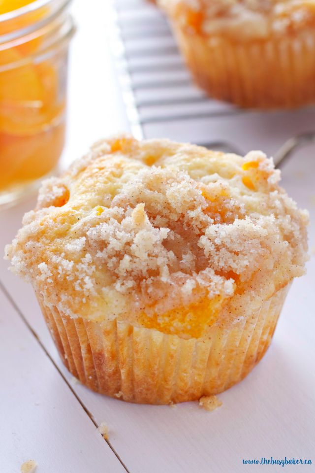 Peach Cobbler Muffin Cake