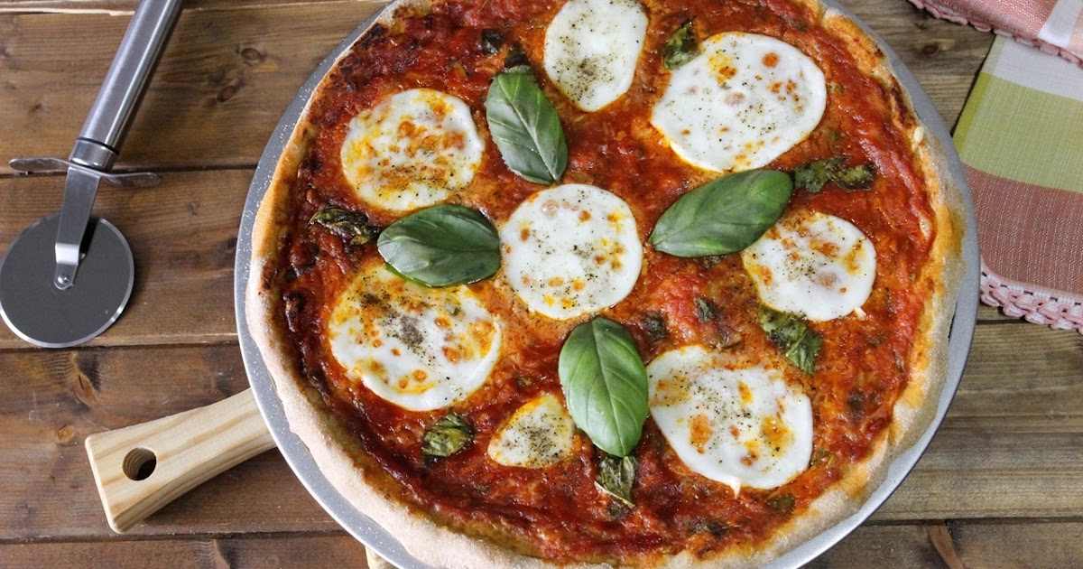 Pizza Margherita con masa de espelta