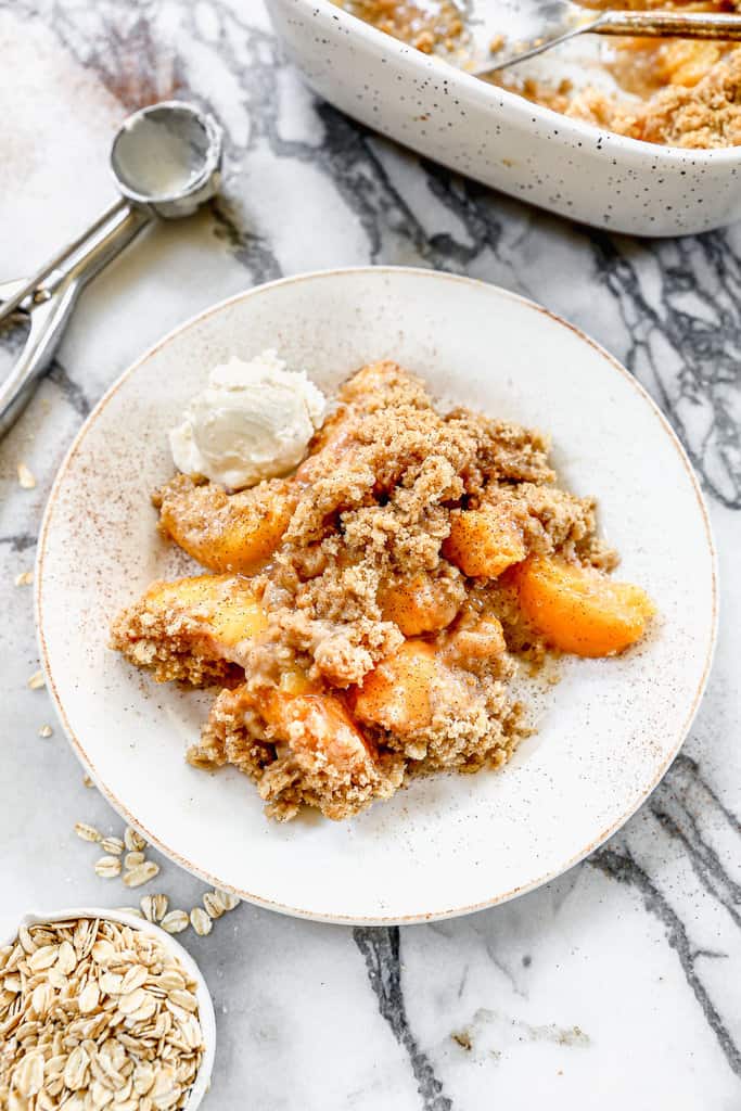 Peach Cobbler Oatmeal