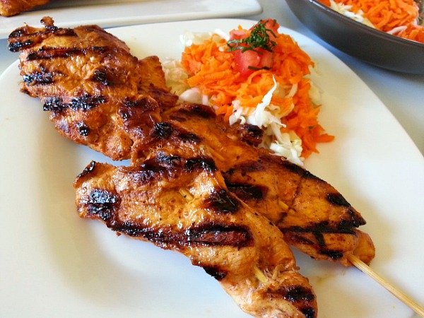 Grilled Chicken Vindaloo Skewers