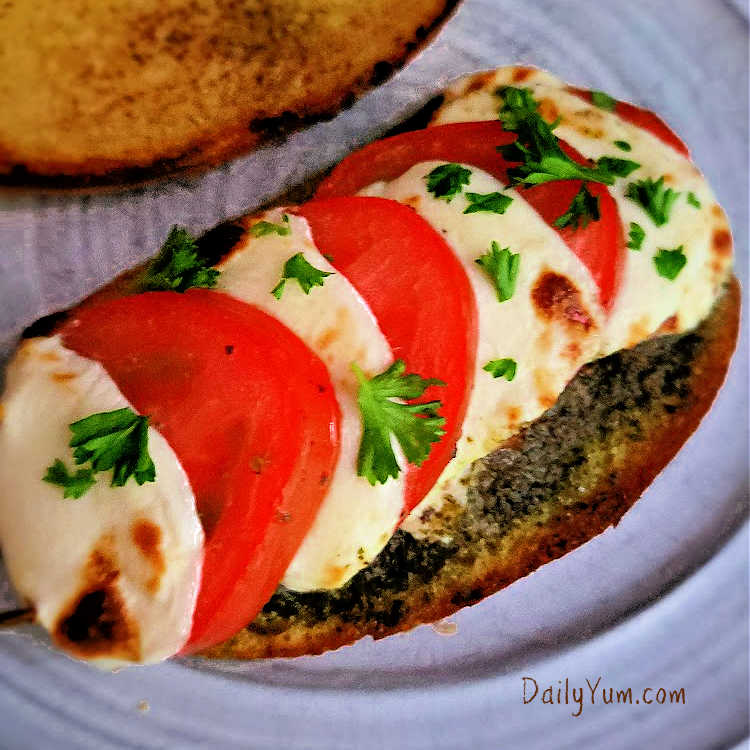 Caprese Air Fryer Grilled Cheese