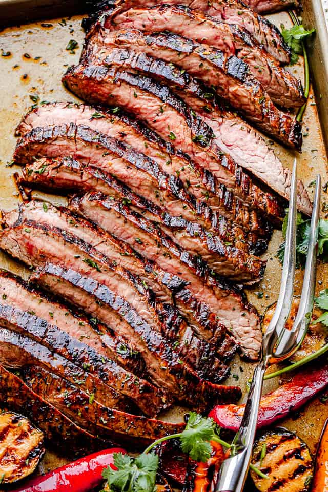 Flank Steak with Blue Cheese Butter