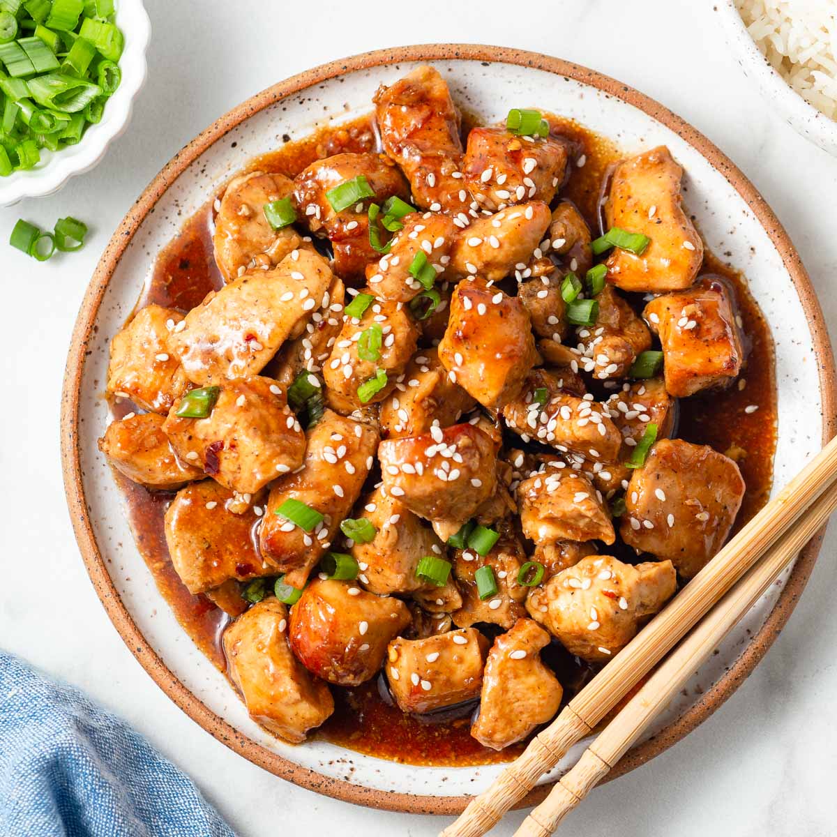Sesame Teriyaki Air Fryer Fried Chicken