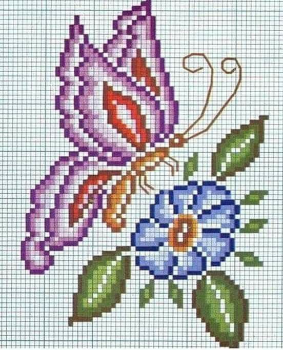 9. Butterfly Garden with Hand-painted Rock Borders