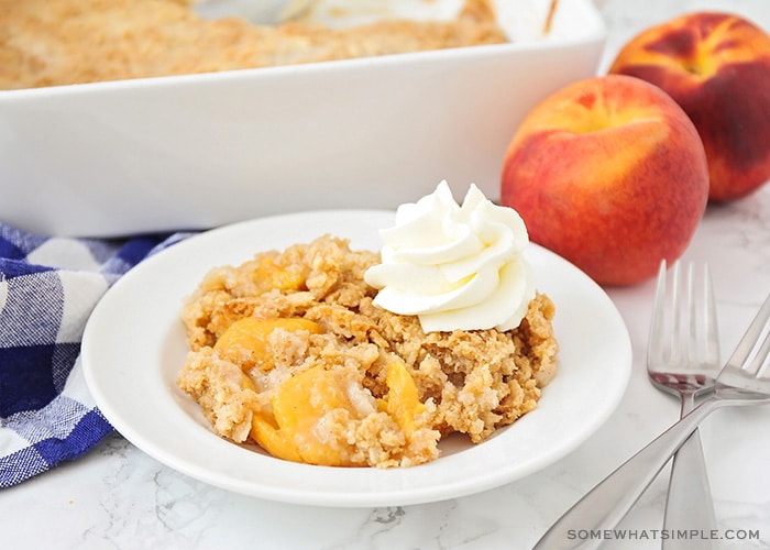 Peach Cobbler Cake Recipe from Betty Crocker